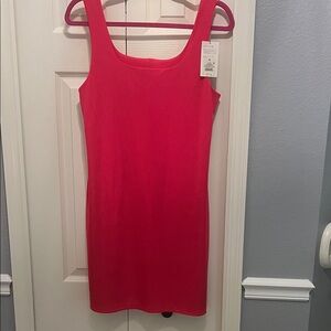 a new day Hot Pink Scoop Neck Mini Dress